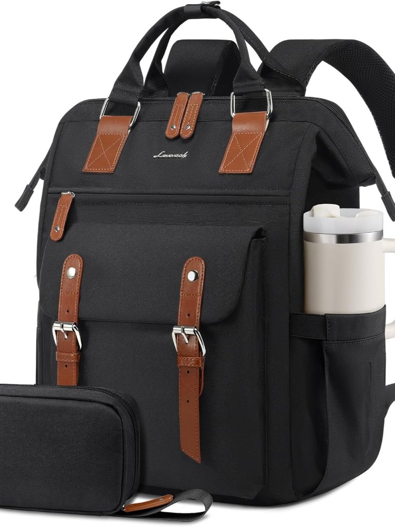 Laptop Backpack For Women, Teacher Nurse Work Laptop Bag, Waterproof Travel Back